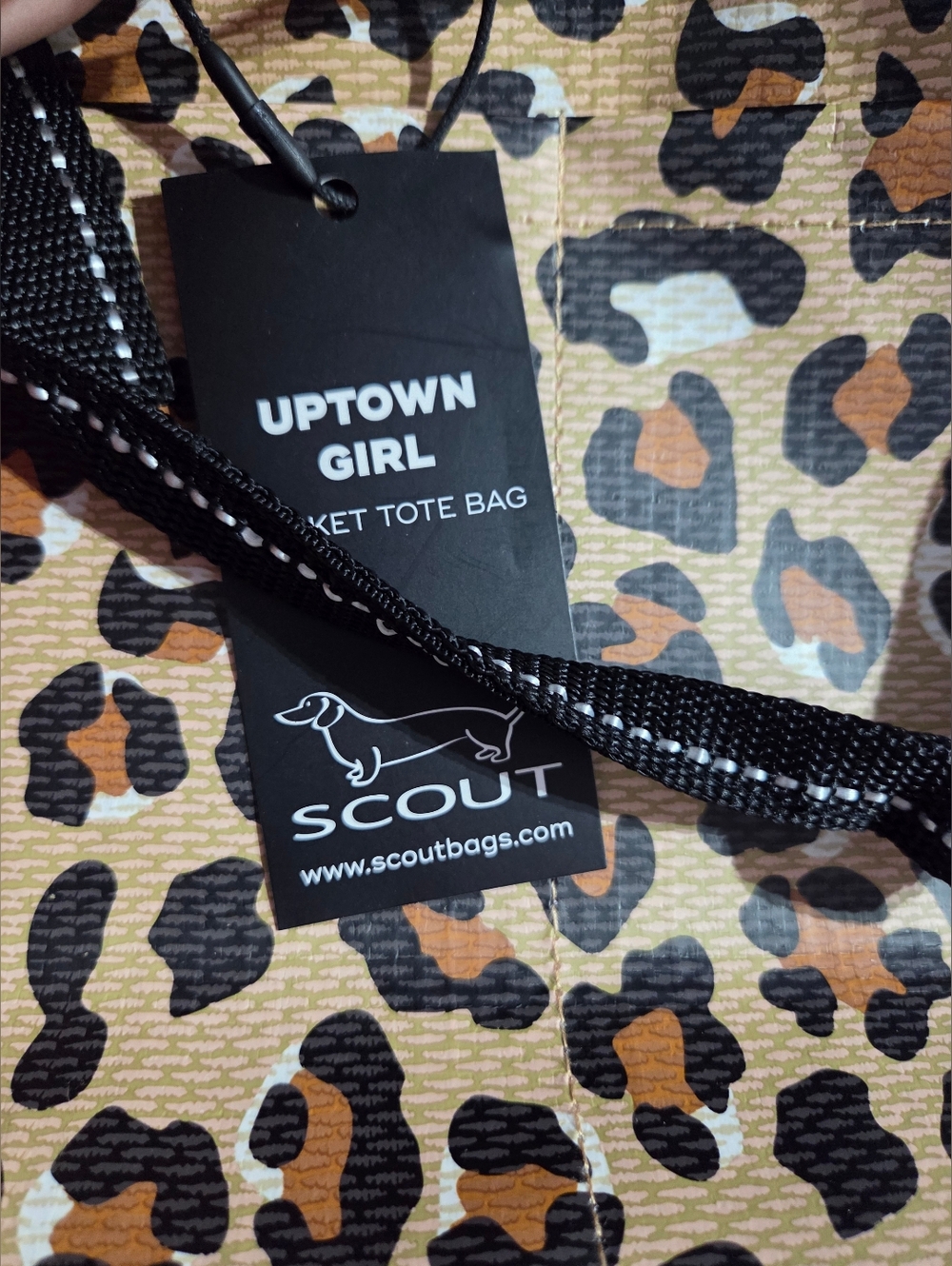 Scout Leopard CHEETAH Print Tote Pink Trim UPtown Girl Pocket bag NEW W Tags - Picture 2 of 7
